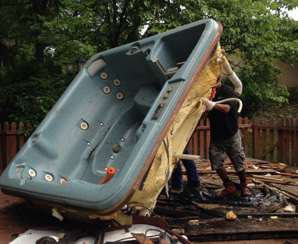 hot tub removal