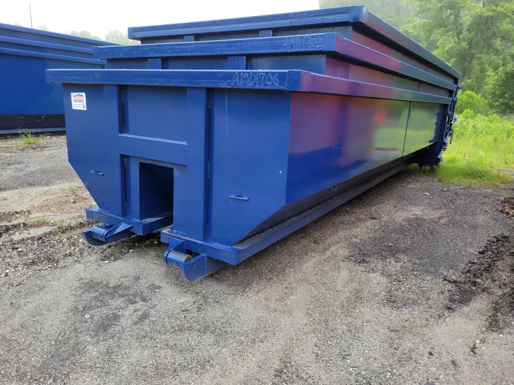 20 yard blue dumpster