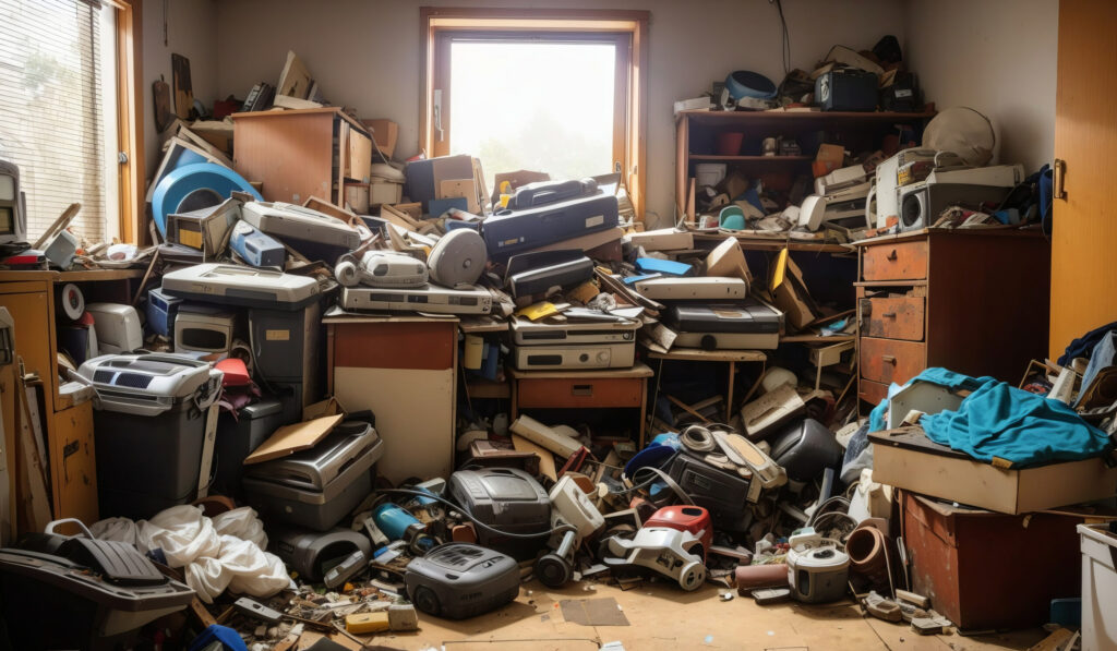 hoarder room